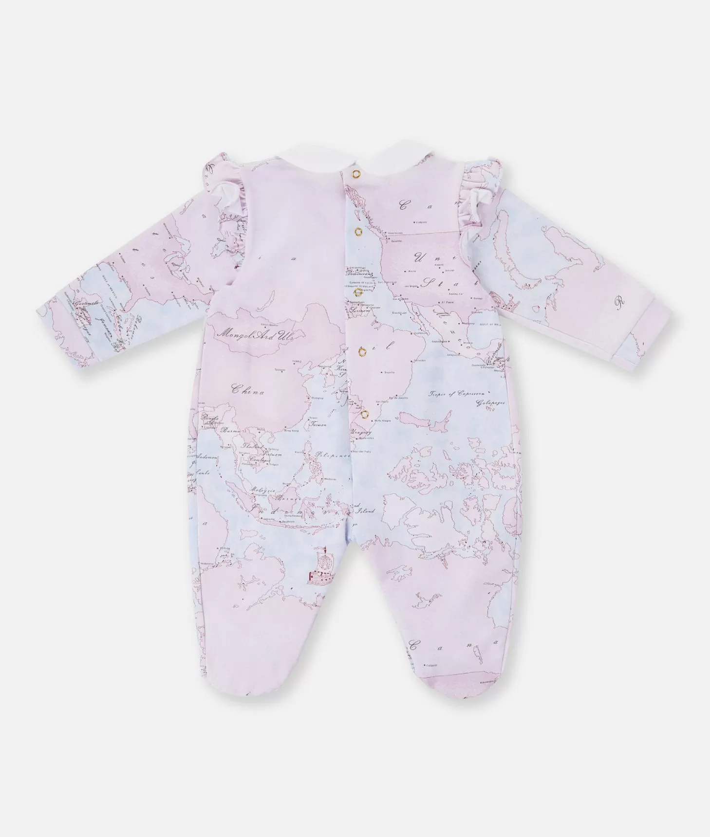 Alviero Martini 1a Classe Tutina In Cotone Con Fiocco Geo Lady Rosa