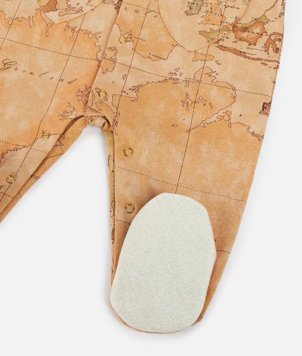 Alviero Martini 1a Classe Tutina In Cotone Coniglietto Con Tasche Geo Classic