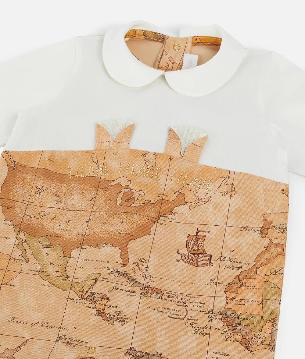 Alviero Martini 1a Classe Tutina In Cotone Coniglietto Geo Classic