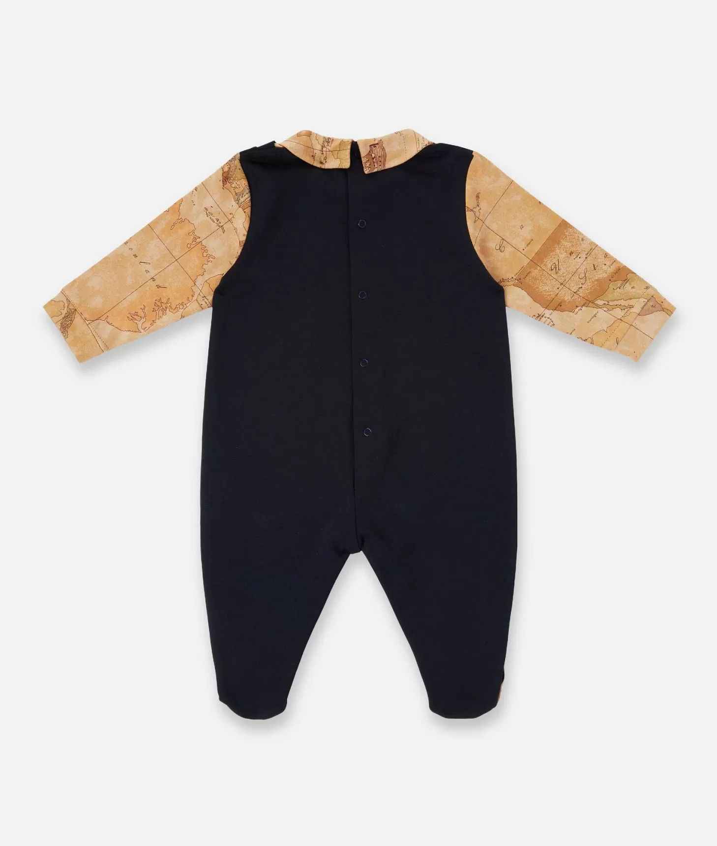 Alviero Martini 1a Classe Tutina In Cotone Geo Puzzle Blu