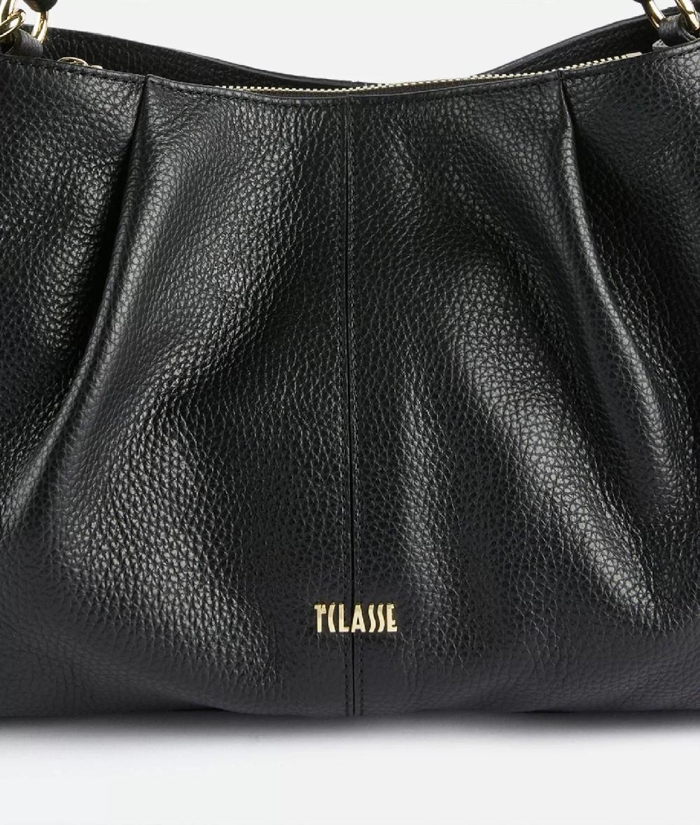 Alviero Martini 1a Classe Universe Leather Borsa A Mano Con Tracolla Nera