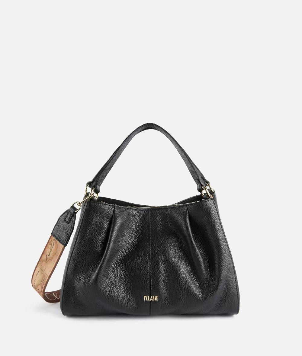Alviero martini 1a classe Universe Leather borsa a mano con tracolla Nera