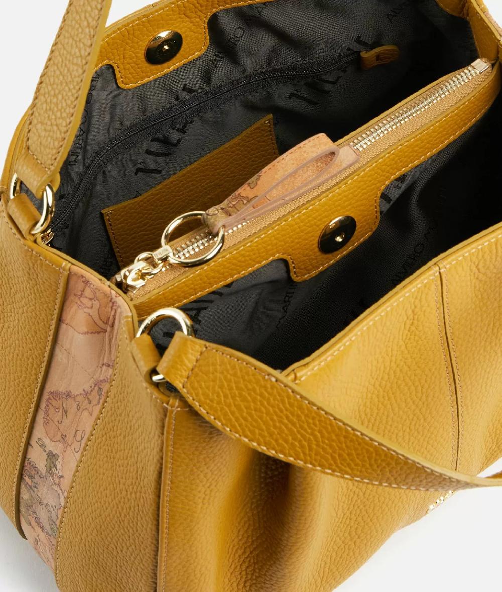 Alviero Martini 1a Classe Universe Leather Borsa A Mano Con Tracolla Olio