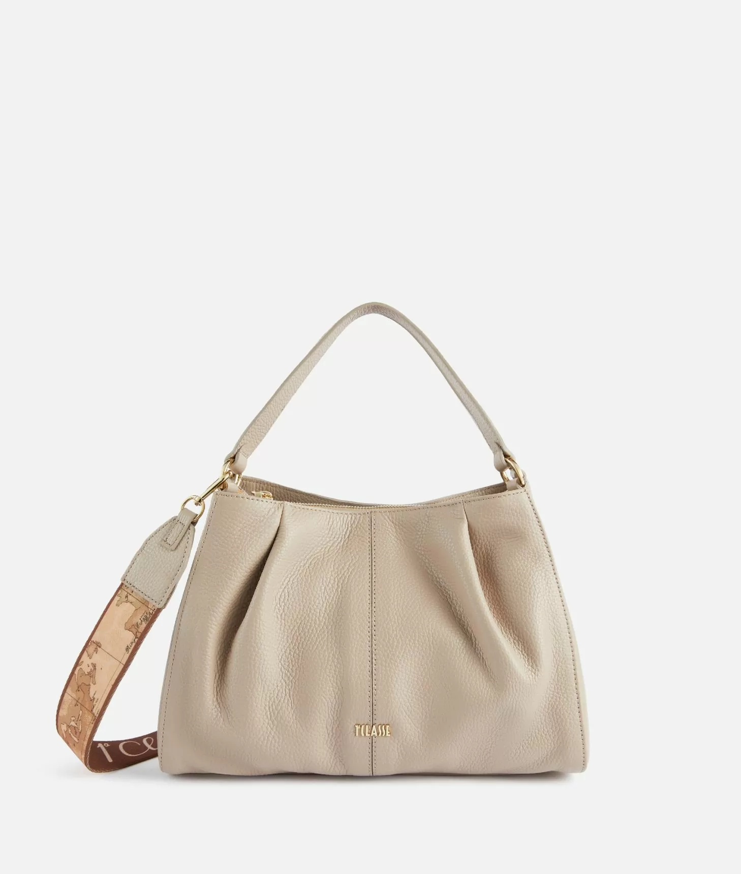 Alviero martini 1a classe Universe Leather borsa a mano con tracolla Taupe Chiaro