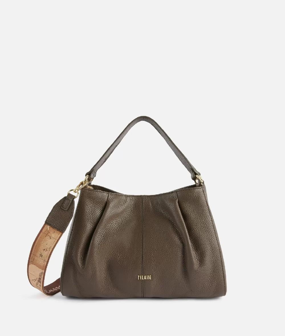 Alviero martini 1a classe Universe Leather borsa a mano con tracolla Taupe Scuro