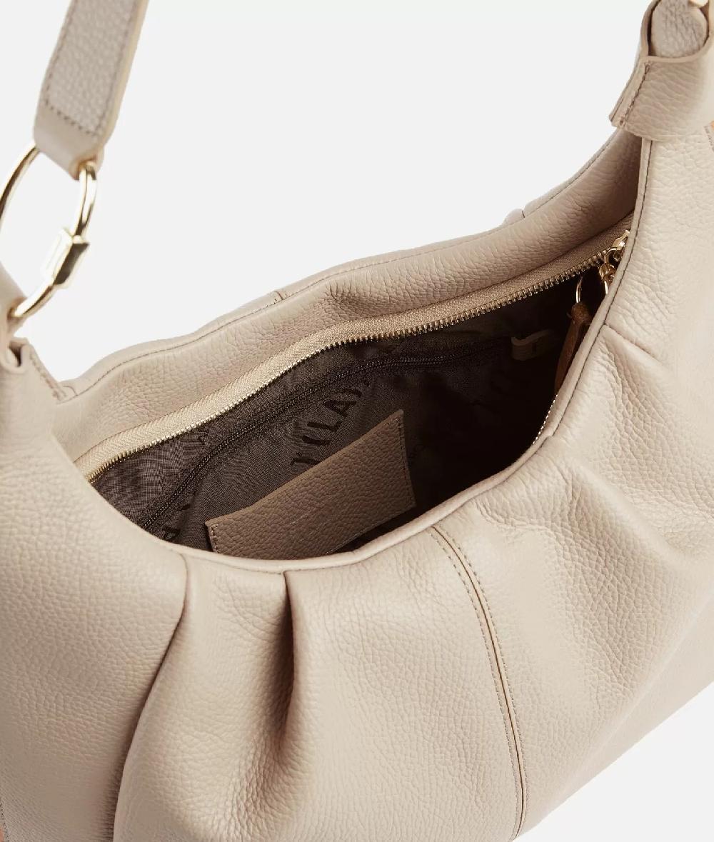 Alviero Martini 1a Classe Universe Leather Borsa Sottospalla Taupe Chiaro