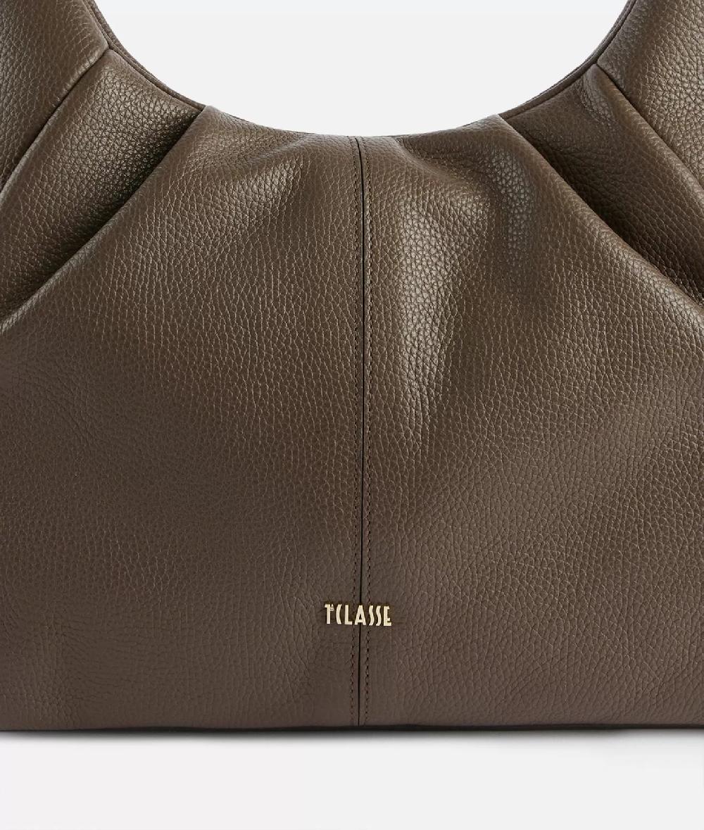 Alviero Martini 1a Classe Universe Leather Borsa Sottospalla Taupe Scuro