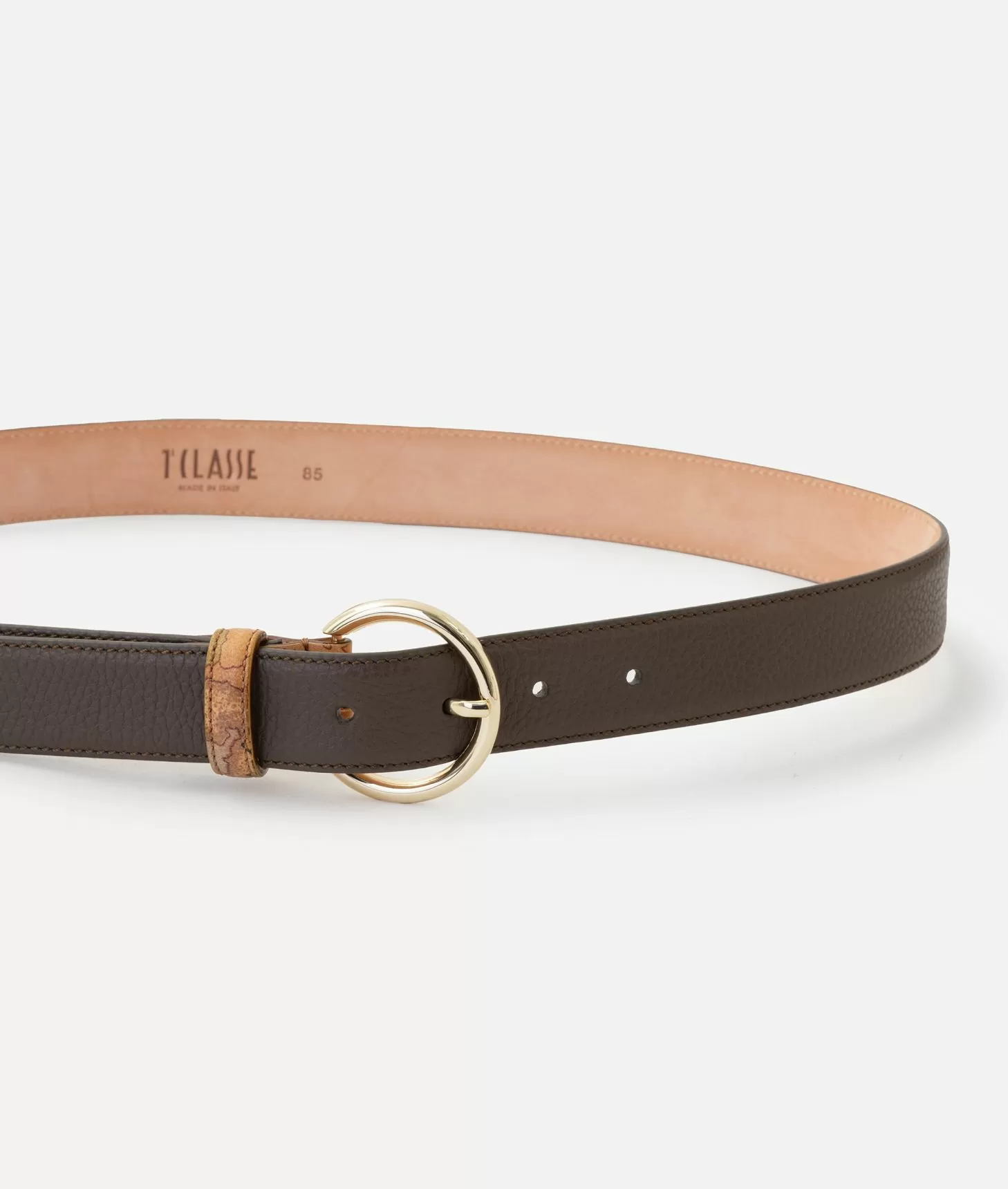 Alviero Martini 1a Classe Universe Leather Cintura Taupe Scuro