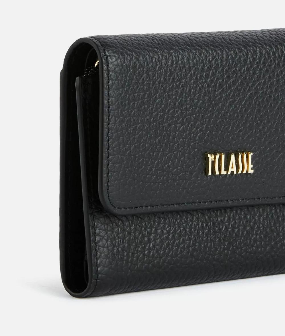 Alviero Martini 1a Classe Universe Leather Portafoglio Bifolder Piccolo Nero