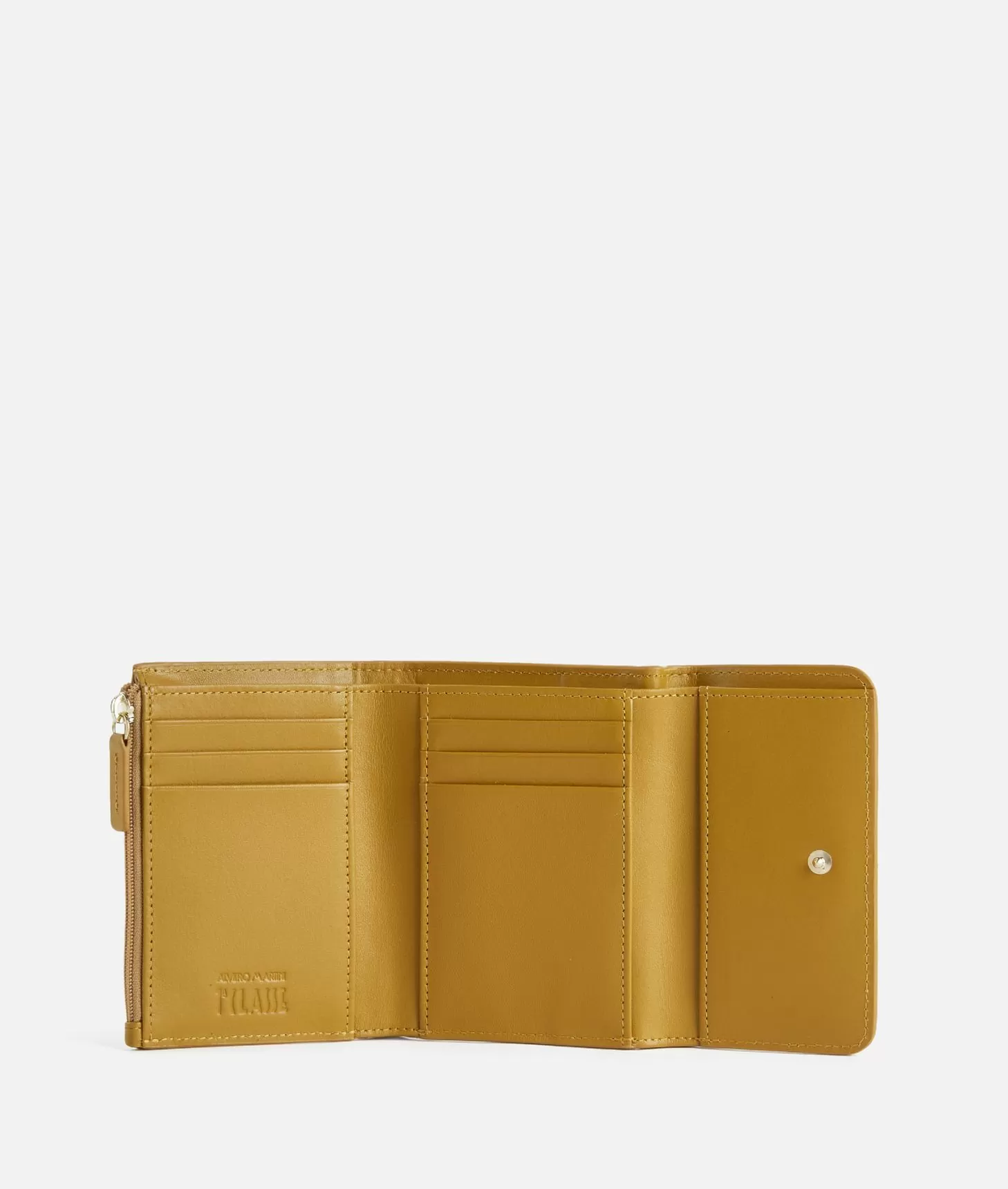 Alviero Martini 1a Classe Universe Leather Portafoglio Bifolder Piccolo Olio