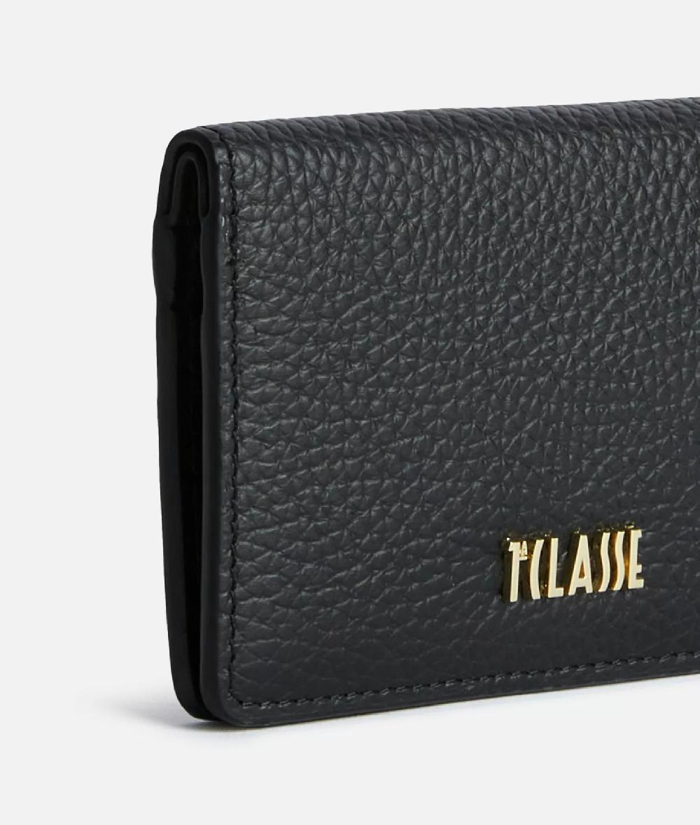 Alviero Martini 1a Classe Universe Leather Portafoglio Bifolder Supermini Nero