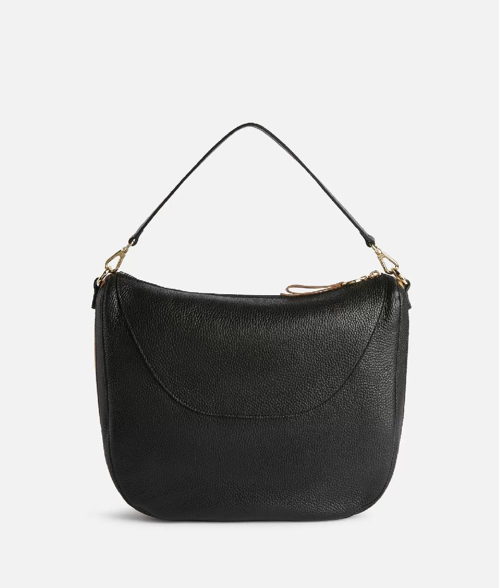 Alviero Martini 1a Classe Universe Leather Tracolla A Mezzaluna Media Nera