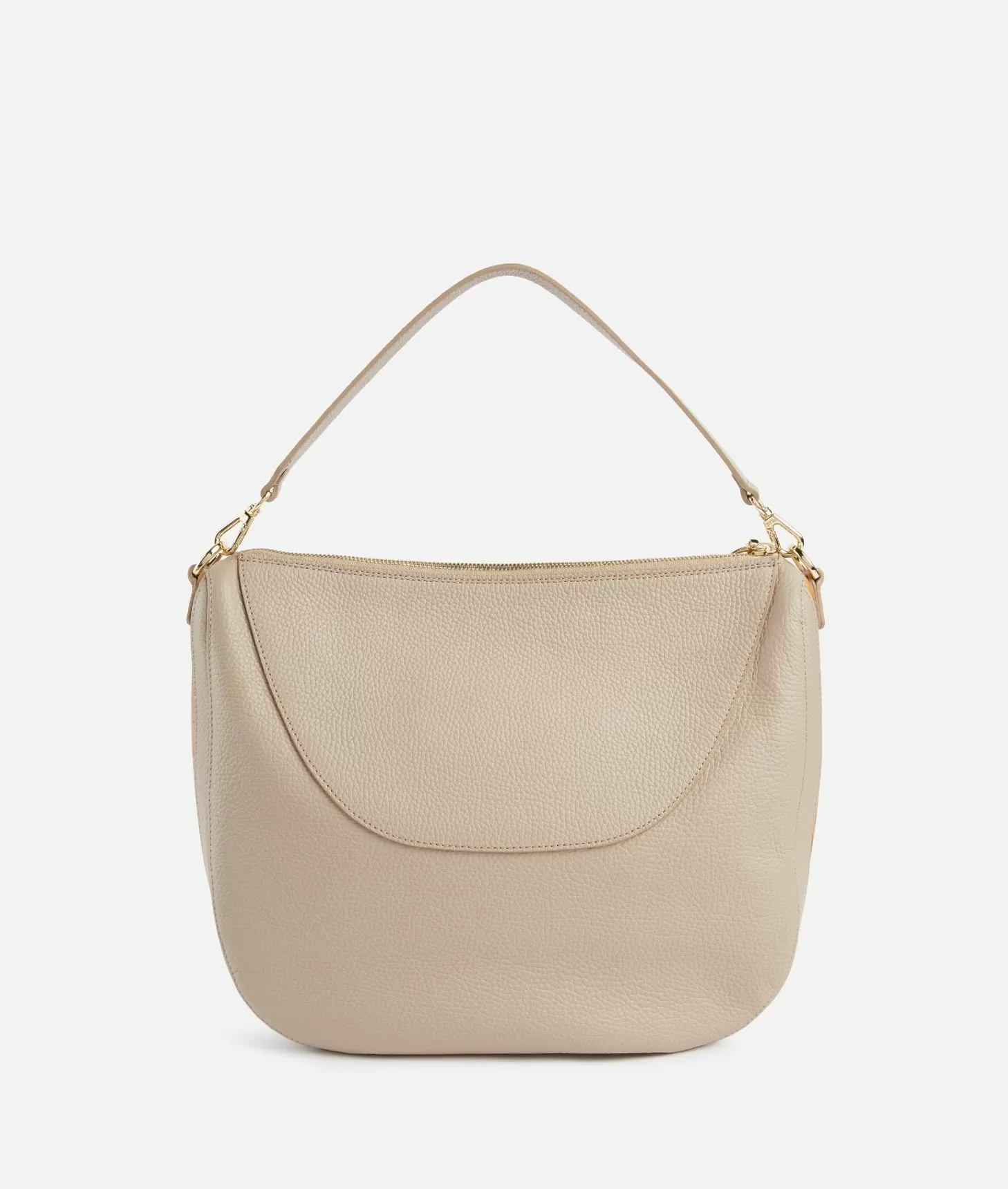 Alviero Martini 1a Classe Universe Leather Tracolla A Mezzaluna Media Taupe Chiaro