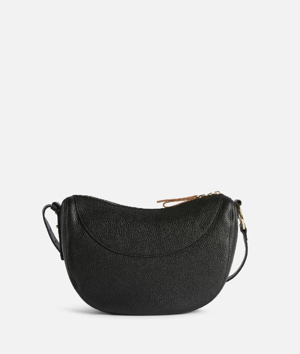 Alviero Martini 1a Classe Universe Leather Tracolla A Mezzaluna Piccola Nera