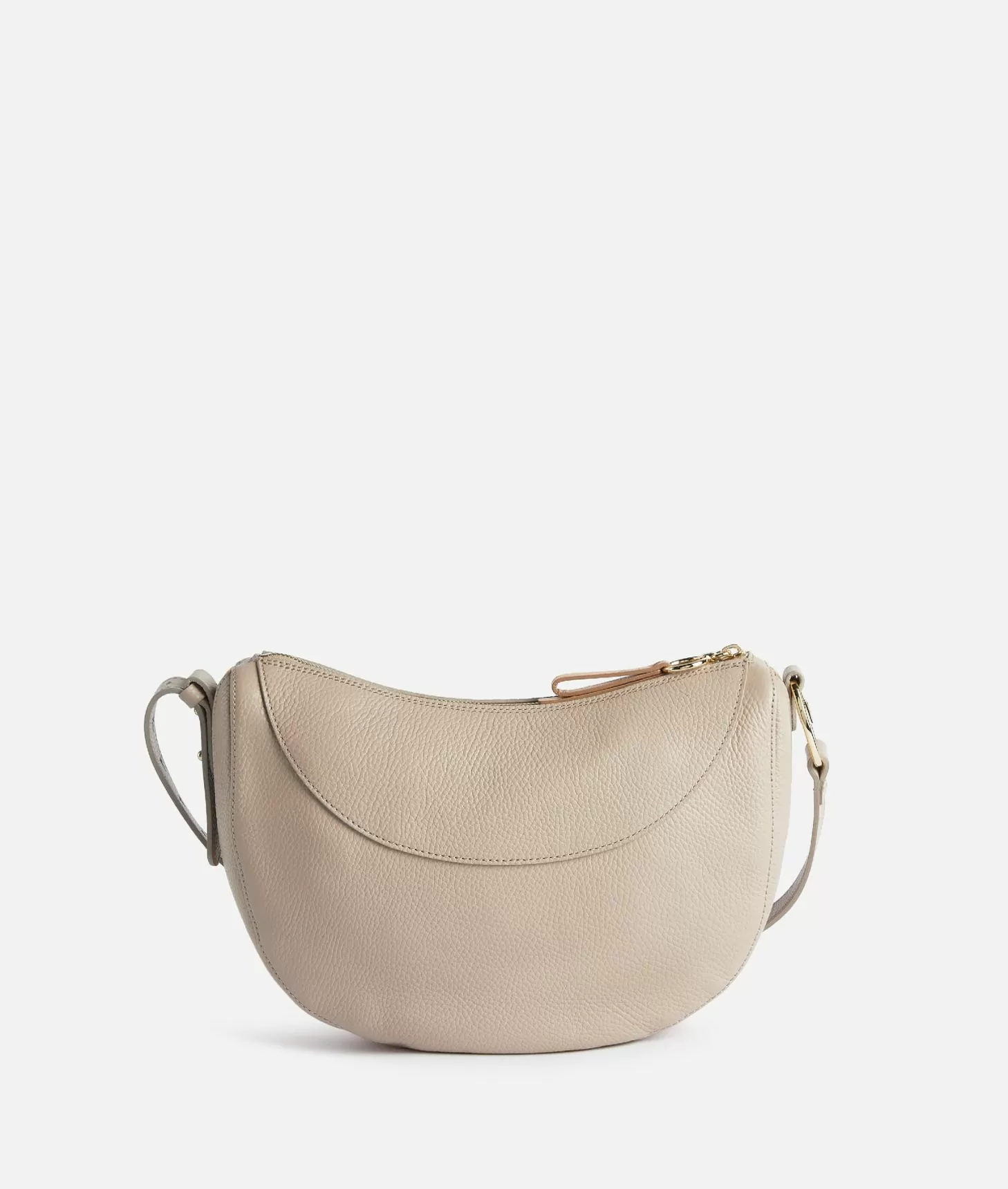 Alviero Martini 1a Classe Universe Leather Tracolla A Mezzaluna Piccola Taupe Chiaro