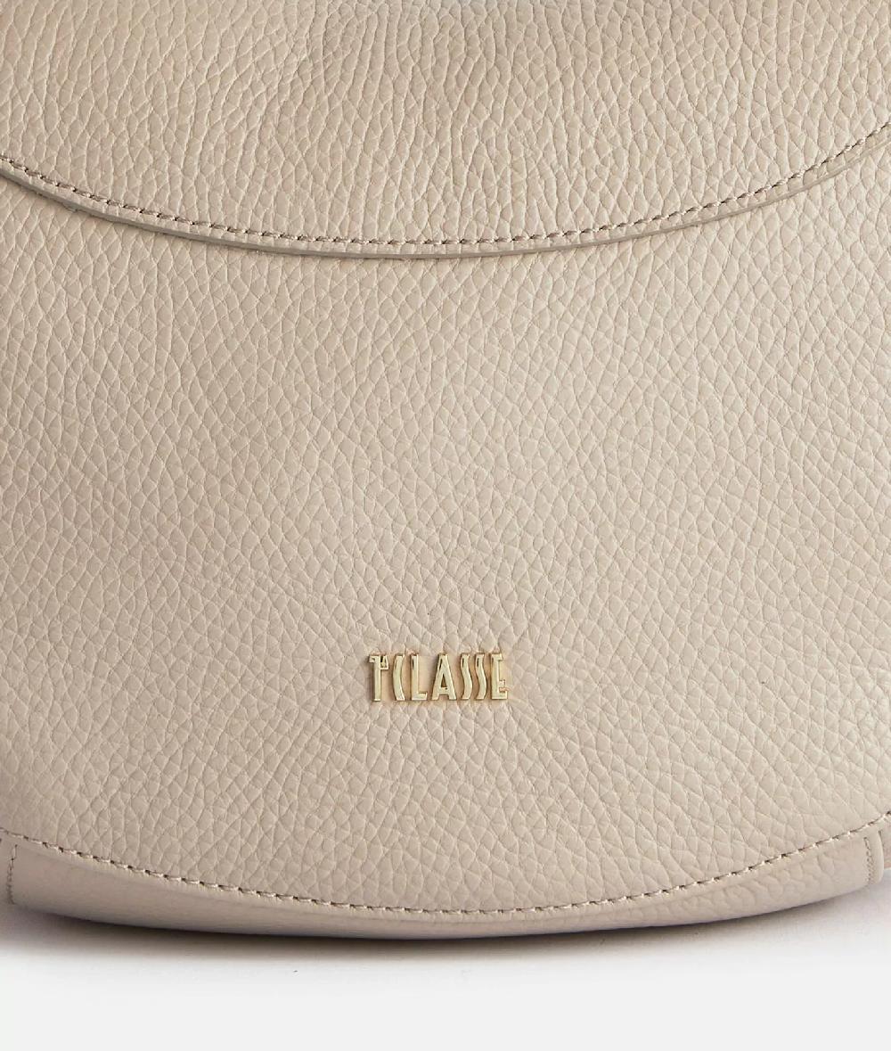 Alviero Martini 1a Classe Universe Leather Tracolla A Mezzaluna Piccola Taupe Chiaro