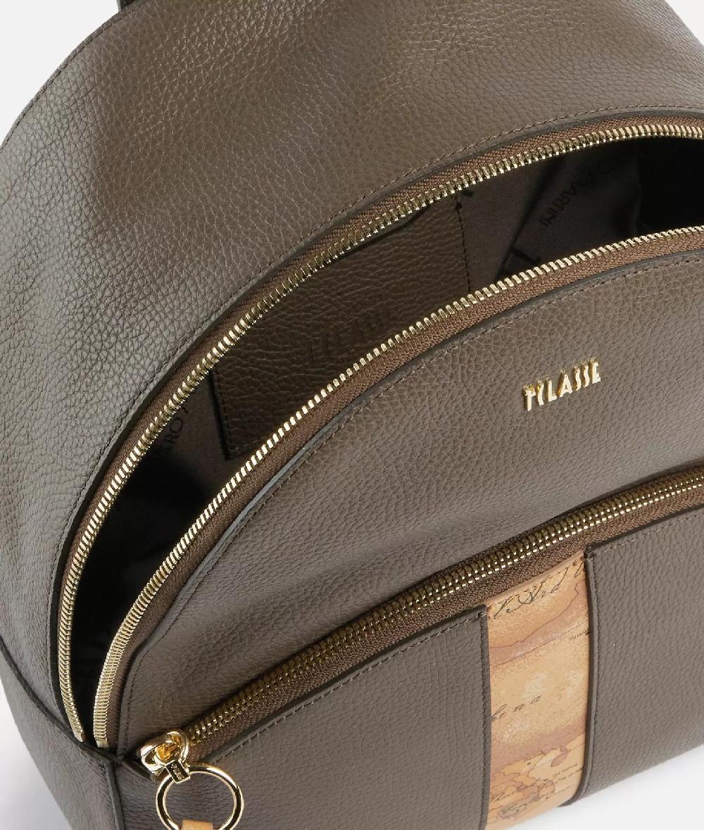 Alviero Martini 1a Classe Universe Leather Zaino Taupe Scuro
