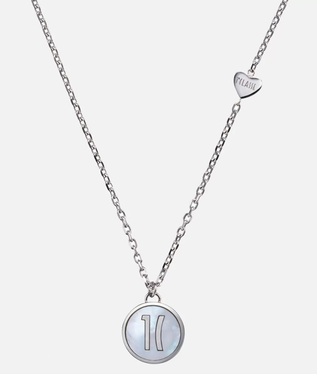 Alviero Martini 1a Classe Via Condotti Girocollo Con Pendente In Madreperla Argento