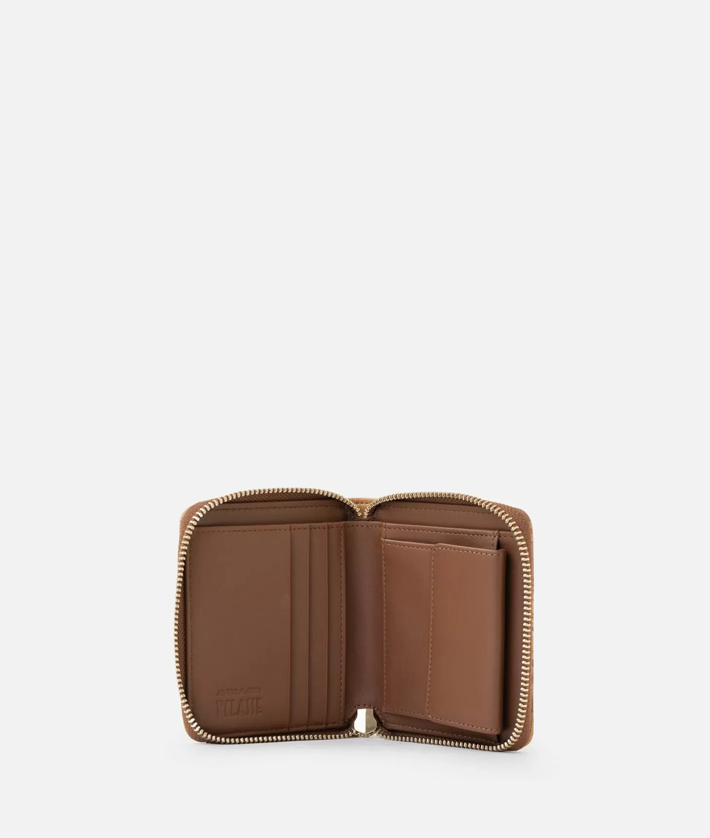 Alviero Martini 1a Classe Winter Spirit Portafoglio Zip Around Piccolo Castagna