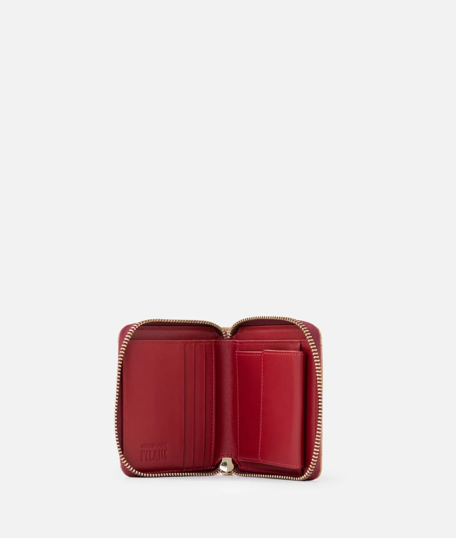 Alviero Martini 1a Classe Winter Spirit Portafoglio Zip Around Piccolo Lampone