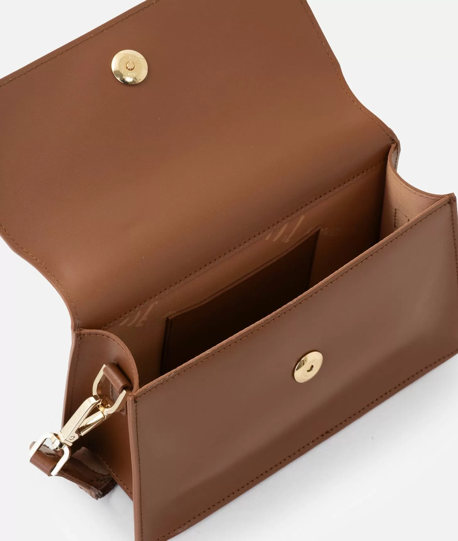 Alviero Martini 1a Classe Winter Spirit Tracollina Con Patta In Pelle Liscia Castagna