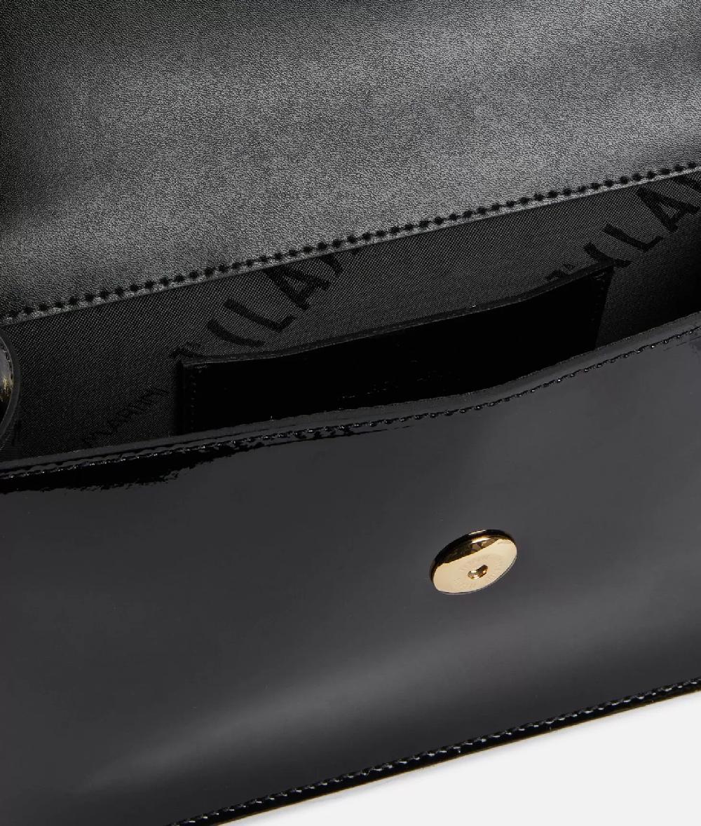 Alviero Martini 1a Classe Winter Spirit Tracollina Con Patta In Vernice Nera