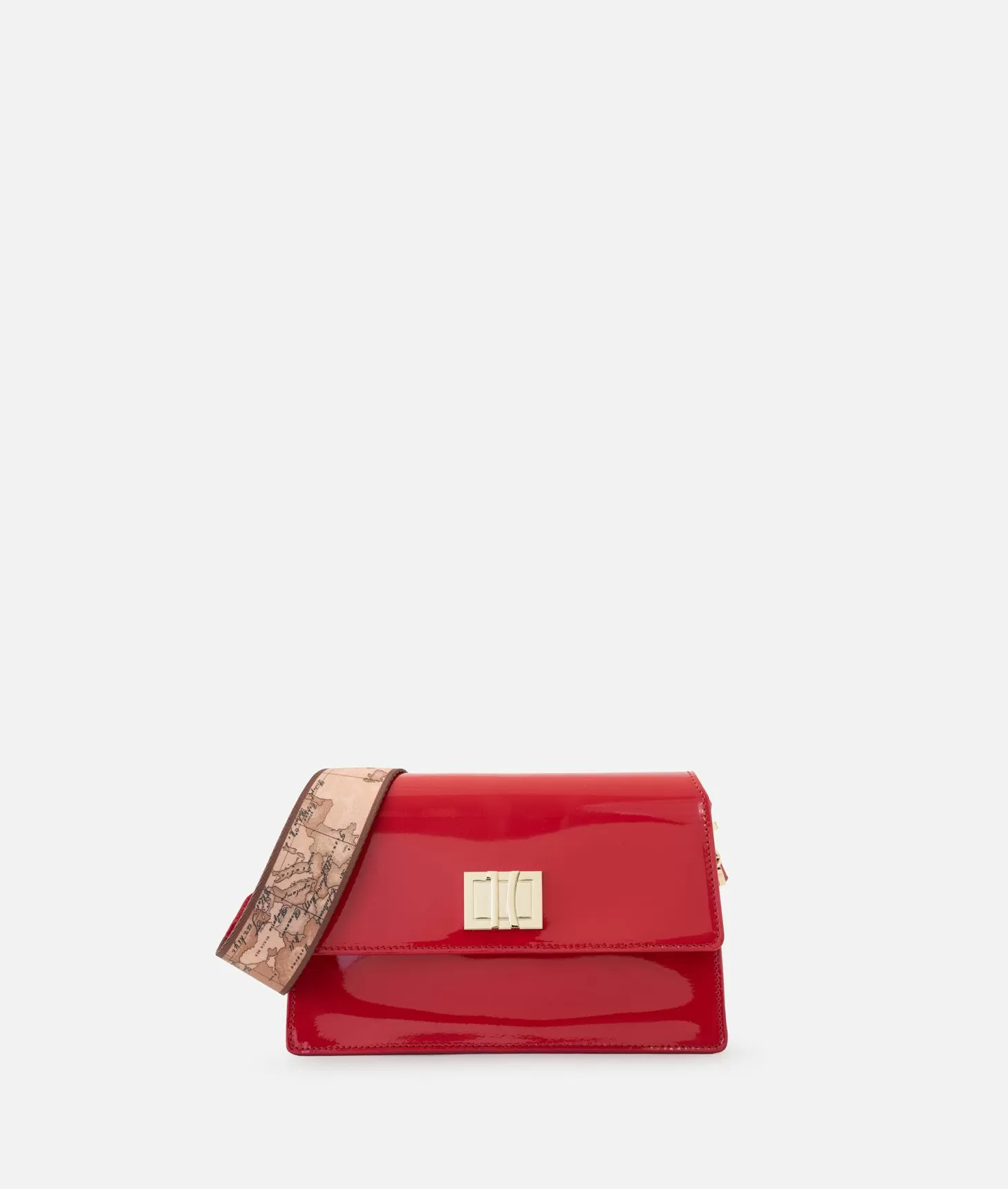 Alviero martini 1a classe Winter Spirit tracollina con patta in vernice Rossa