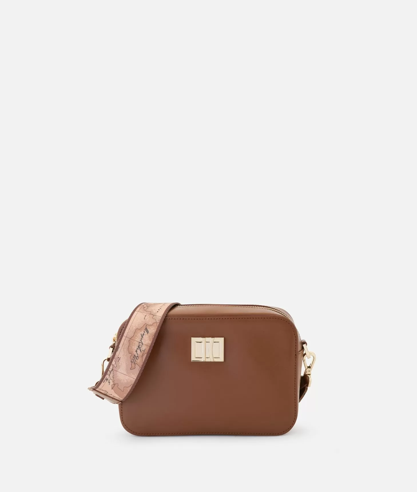 Alviero martini 1a classe Winter Spirit tracollina reporter in pelle liscia Castagna