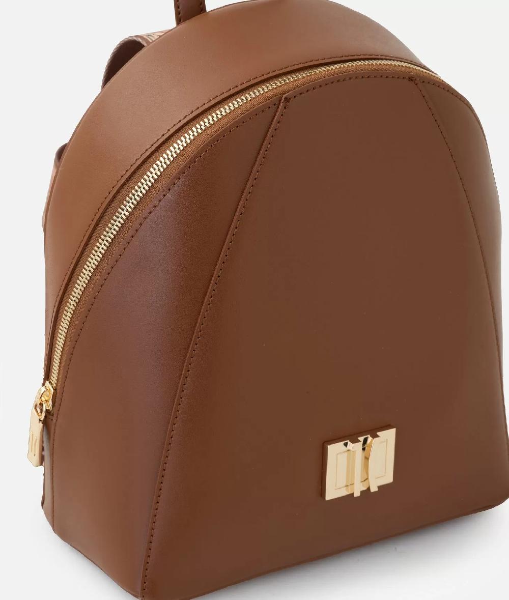 Alviero Martini 1a Classe Winter Spirit Zaino In Pelle Liscia Castagna