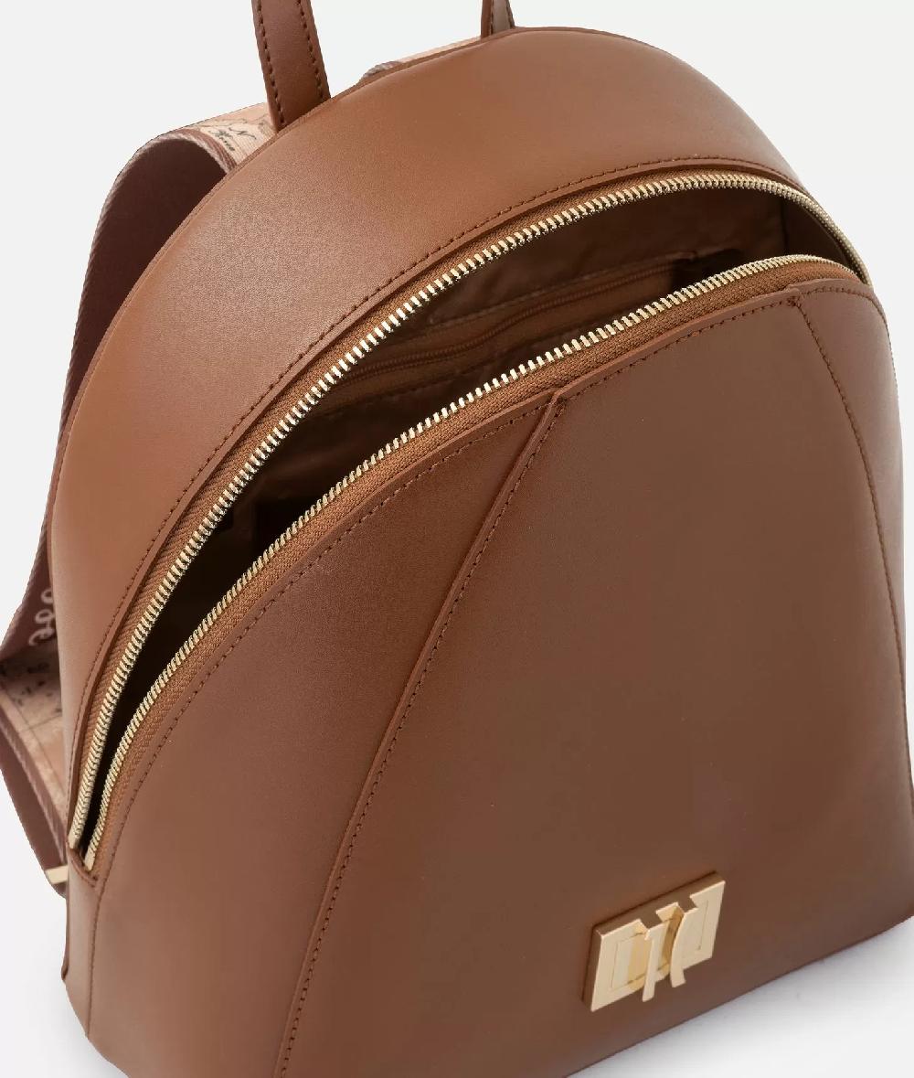 Alviero Martini 1a Classe Winter Spirit Zaino In Pelle Liscia Castagna