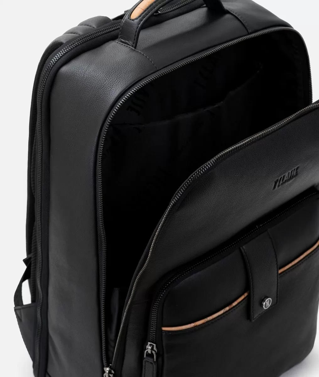 Alviero Martini 1a Classe Zaino Da Lavoro In Pelle Nero