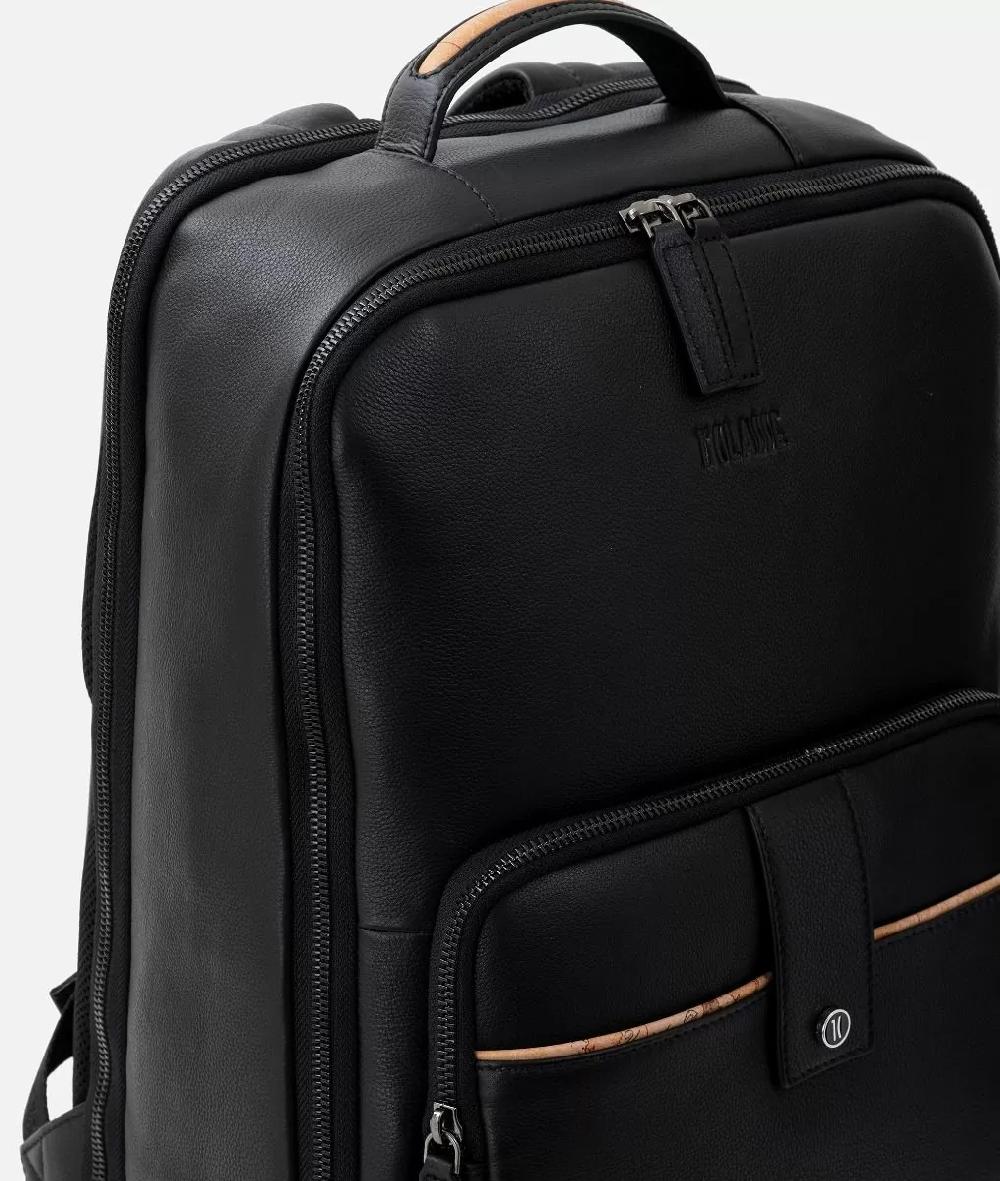 Alviero Martini 1a Classe Zaino Da Lavoro In Pelle Nero