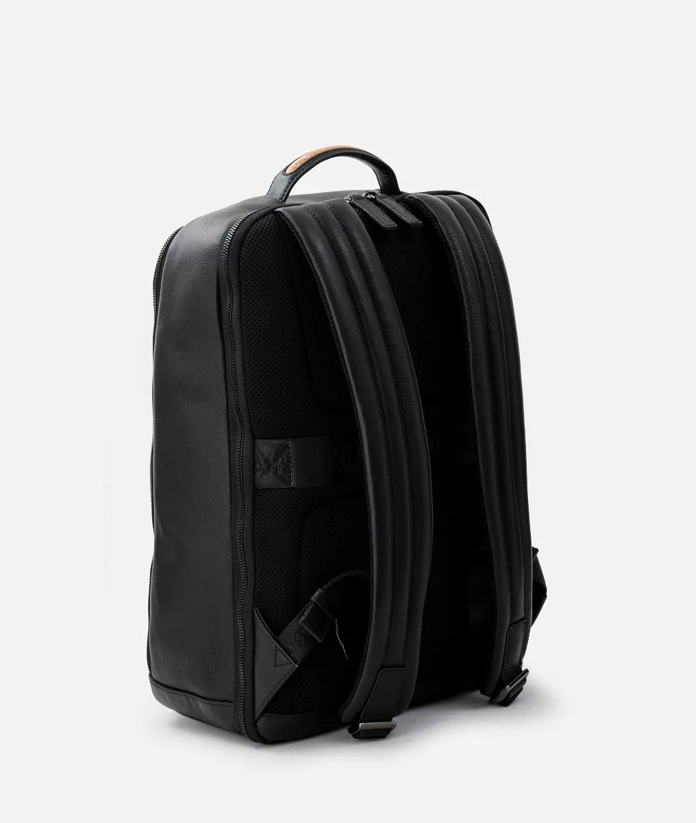 Alviero Martini 1a Classe Zaino Da Lavoro In Pelle Nero