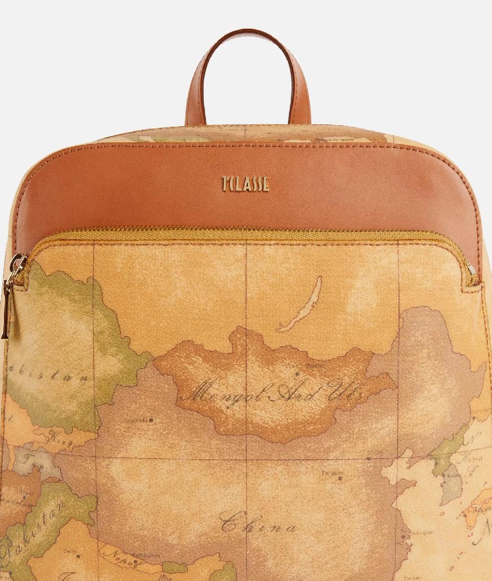 Alviero Martini 1a Classe Zaino In Tessuto Stampa Geo Classic Naturale