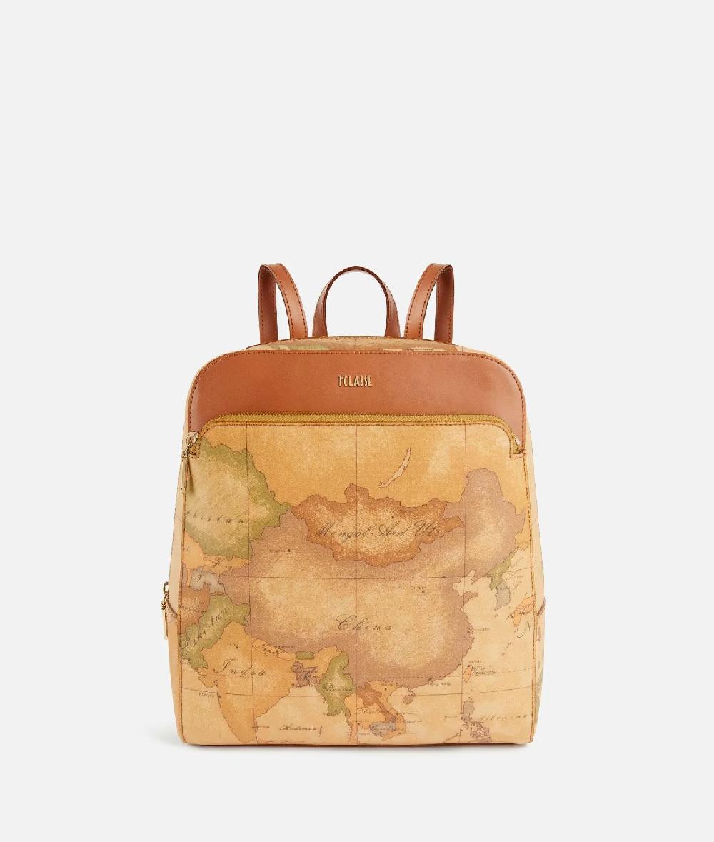 Alviero martini 1a classe Zaino in tessuto stampa Geo Classic Naturale