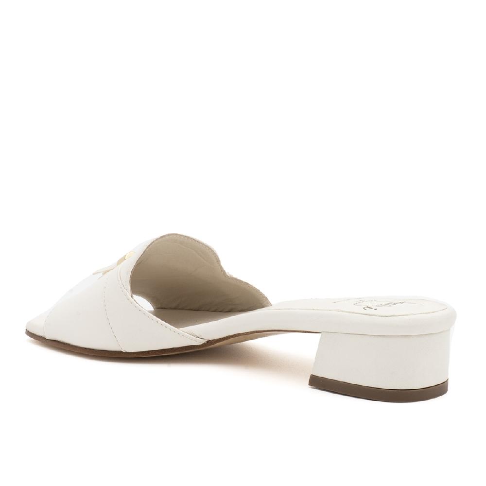 Amalfi By Rangoni Ciabattina Bussola Bianco