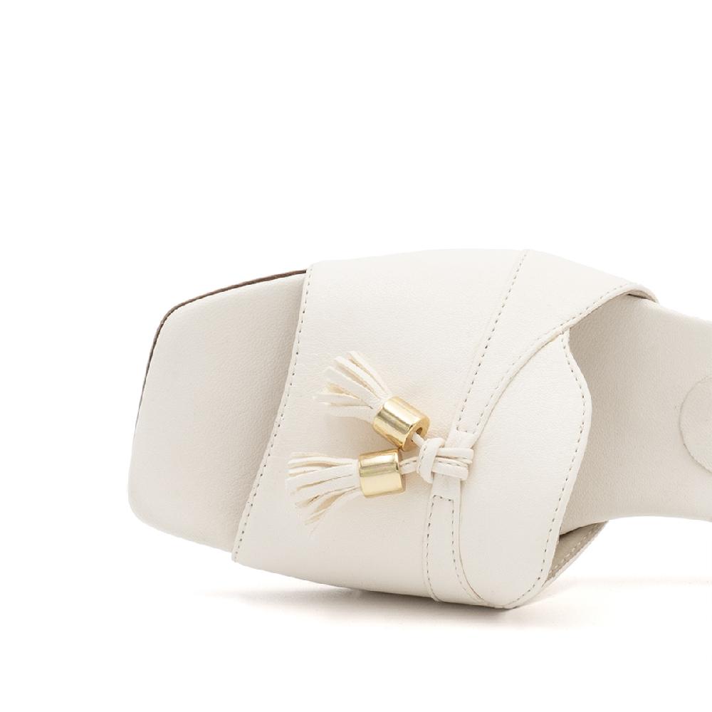 Amalfi By Rangoni Ciabattina Bussola Bianco