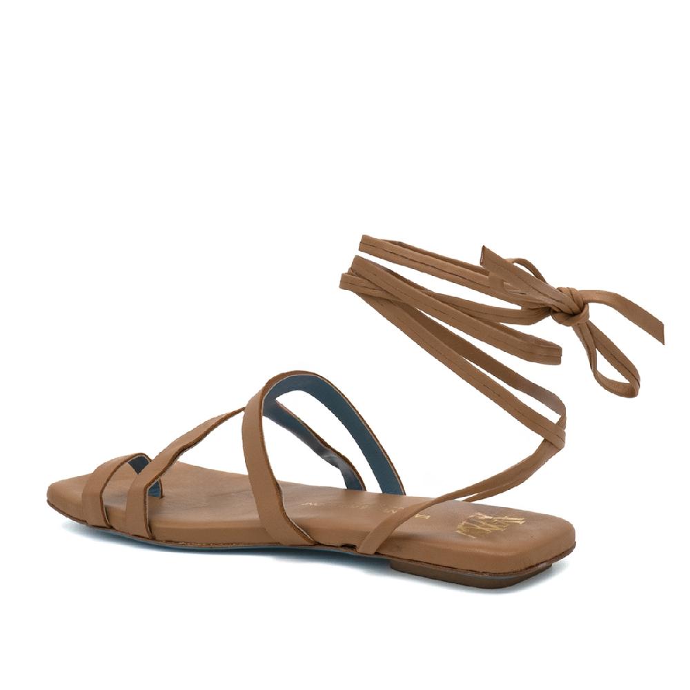 Amalfi By Rangoni Sandalo Allacciato Cita Marrone