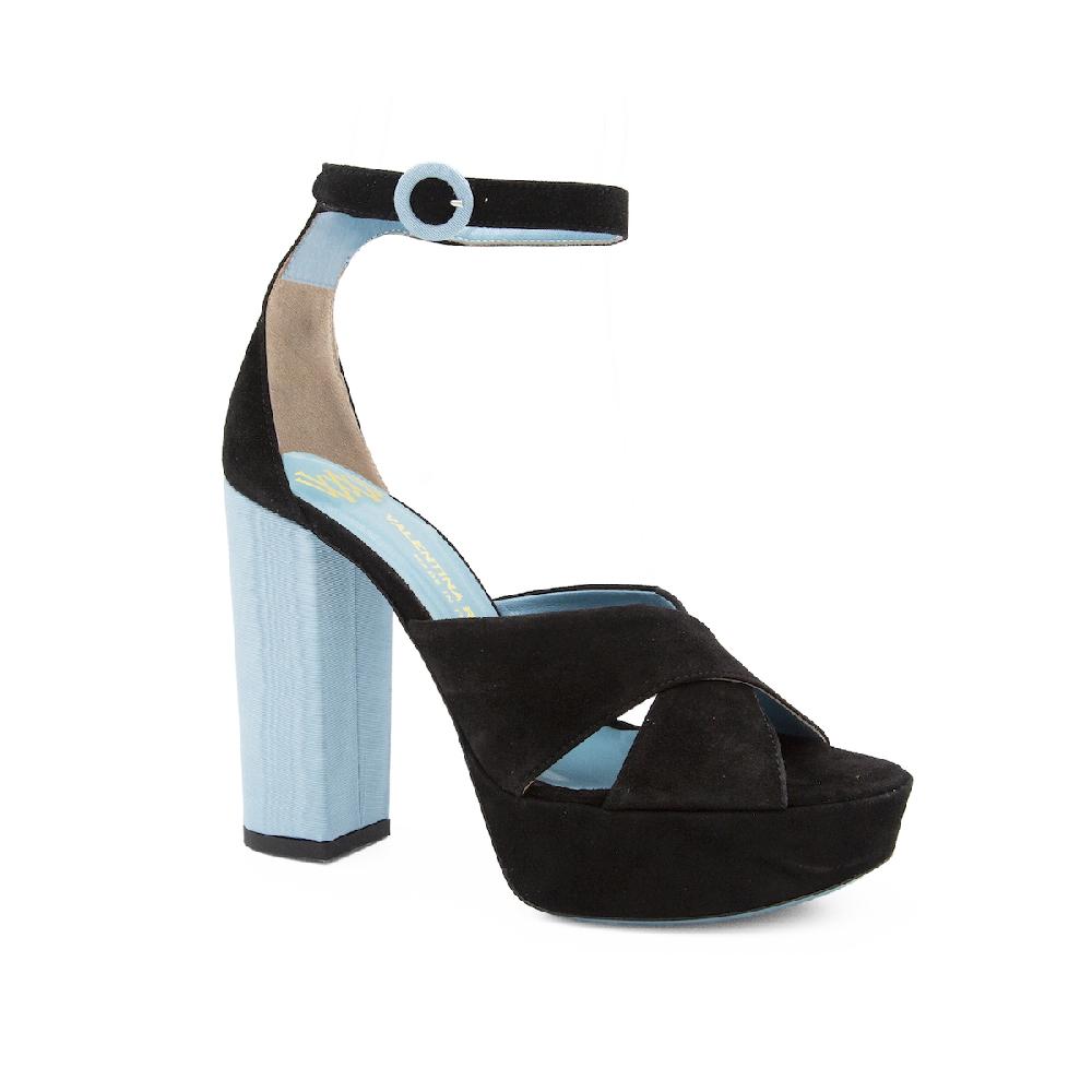 Amalfi By Rangoni Sandalo Platform Miglio Nero