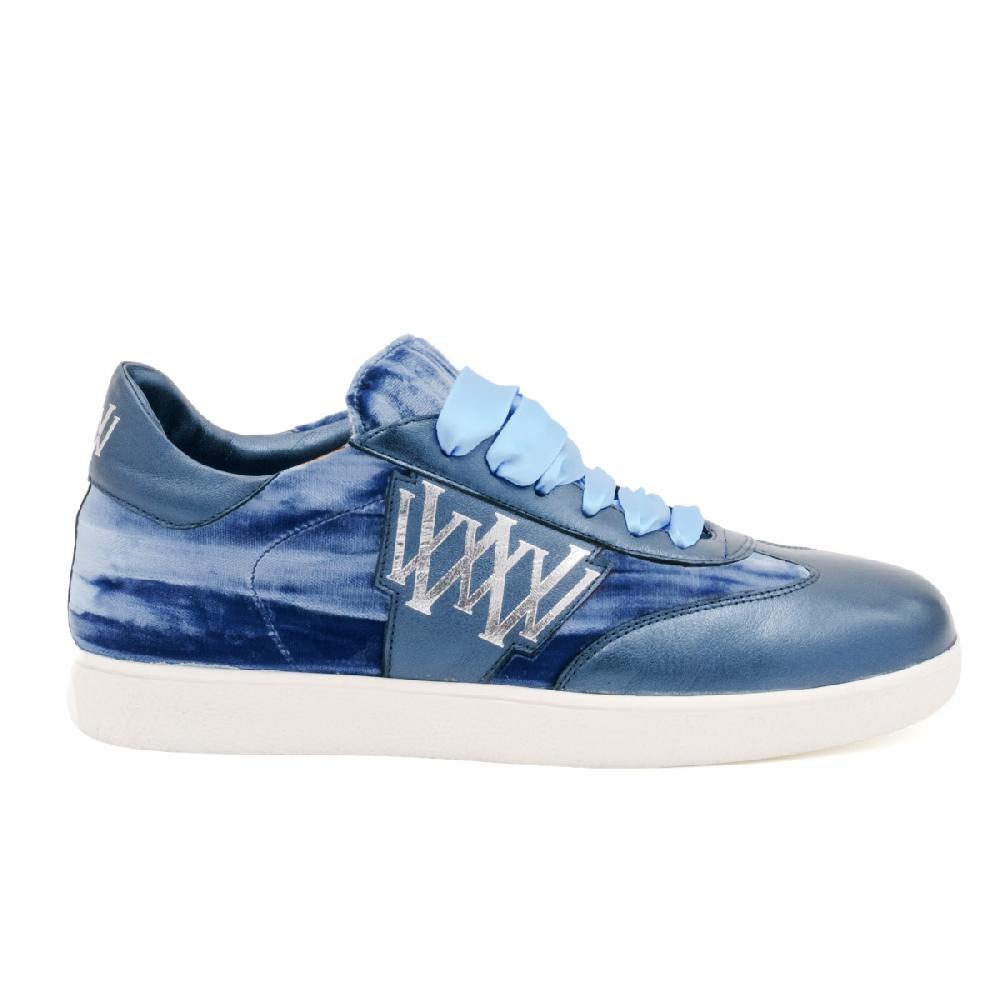 Amalfi By Rangoni Sneakers Valetta Velluto Blu