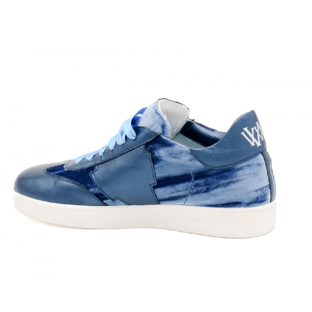 Amalfi By Rangoni Sneakers Valetta Velluto Blu