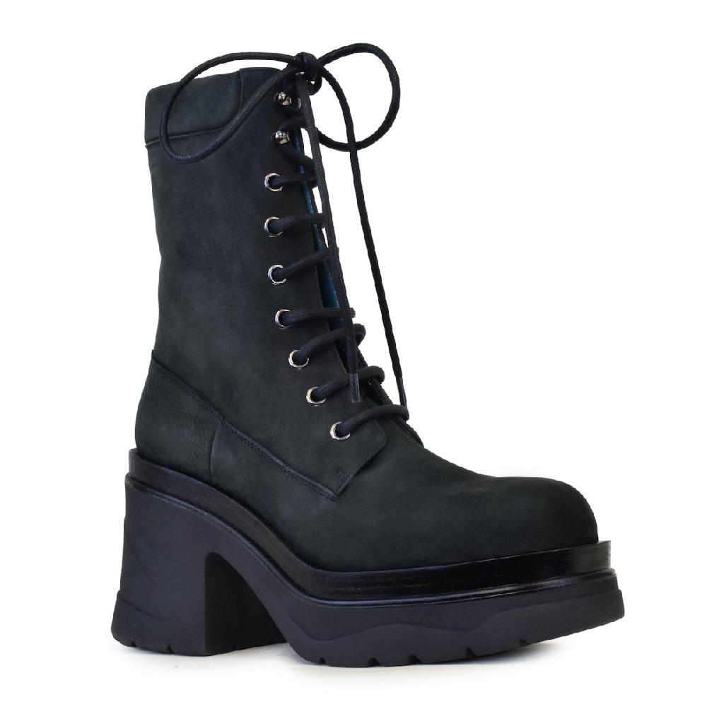 Amalfi By Rangoni Stivaletto Stringato Nebula Nero