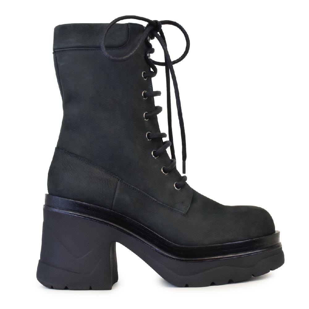 Amalfi by rangoni Stivaletto stringato Nebula nero