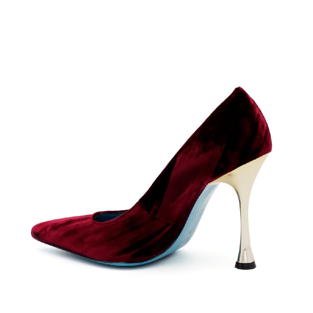 Amalfi By Rangoni Décolleté Simply In Velluto Rosso