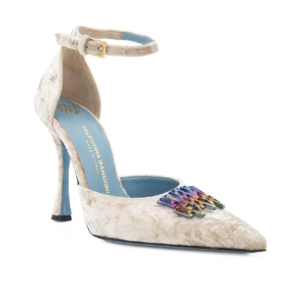 Amalfi By Rangoni Décolleté Sunrise In Velluto Avorio