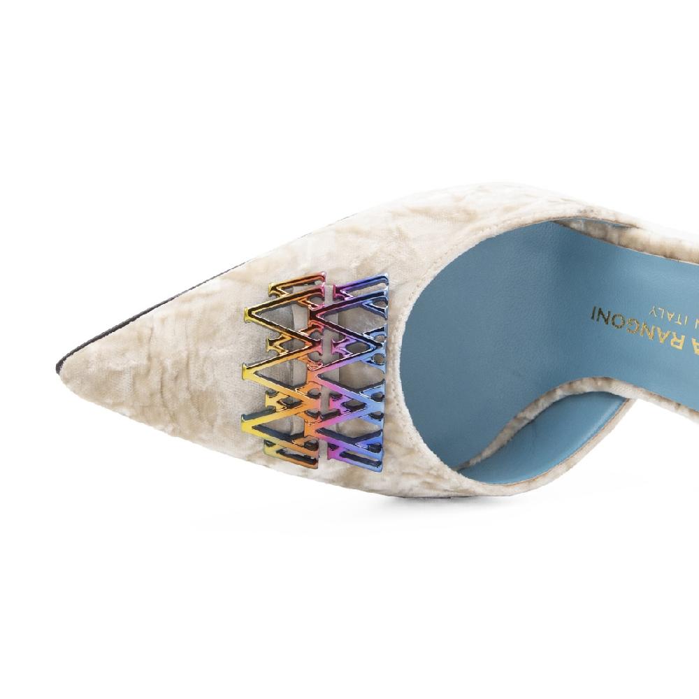 Amalfi By Rangoni Décolleté Sunrise In Velluto Avorio