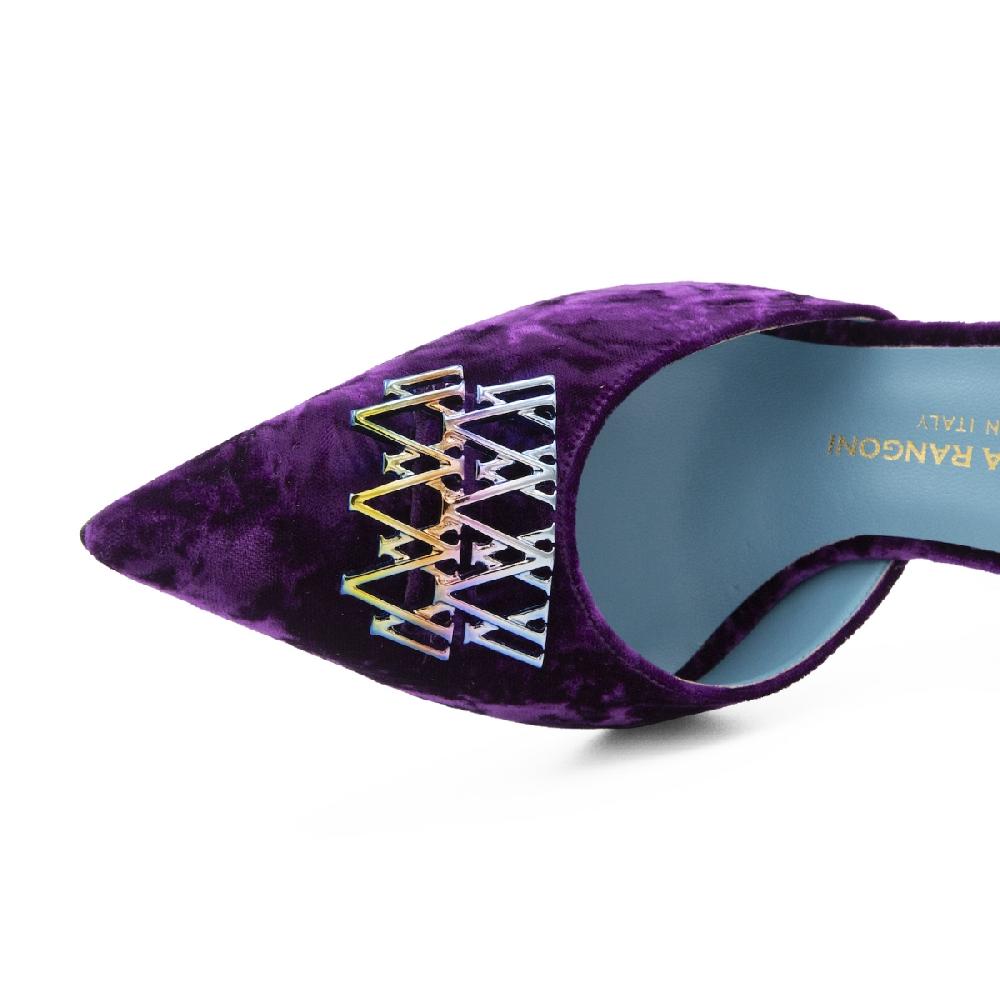 Amalfi By Rangoni Décolleté Sunrise In Velluto Viola