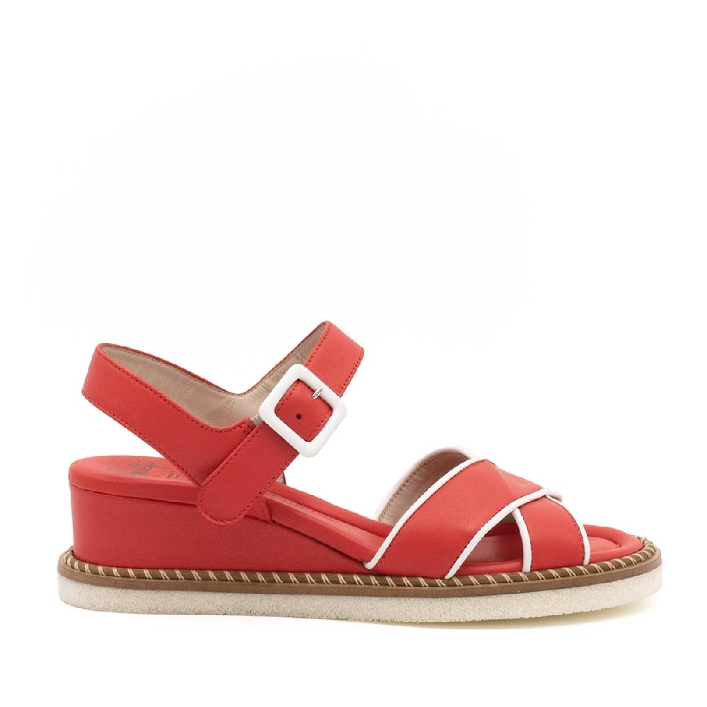 Amalfi By Rangoni Sandalo Espadrille Montecarlo Corallo