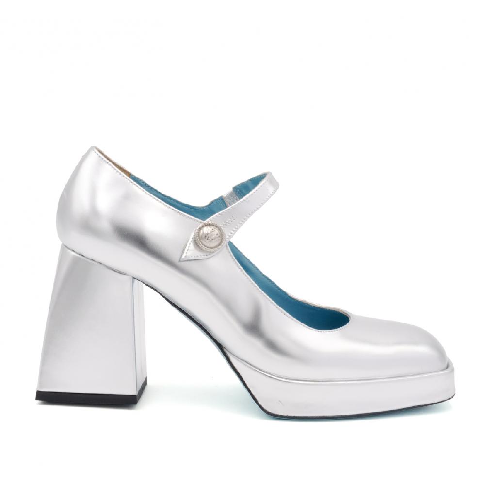 Amalfi by rangoni Scarpe mary jane plateau Piuma argento