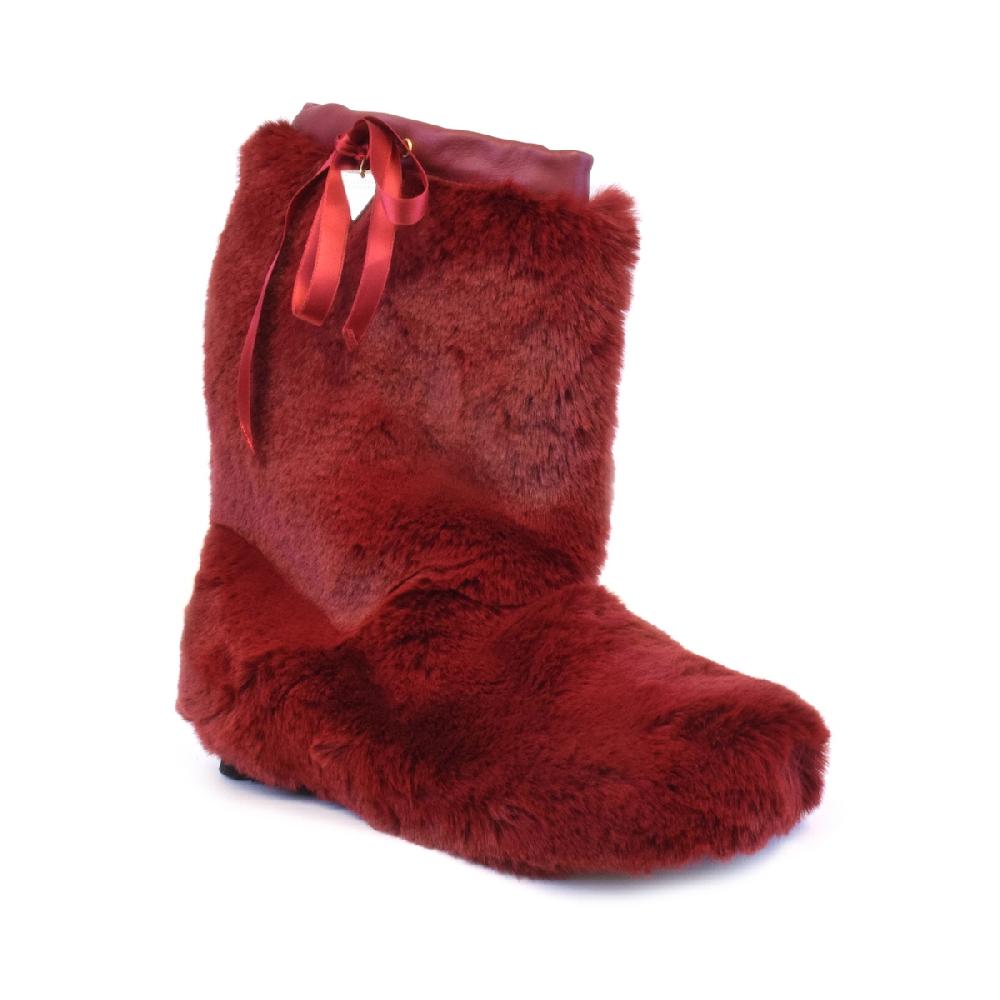 Amalfi By Rangoni Stivaletto Da Casa Fluffity Rosso